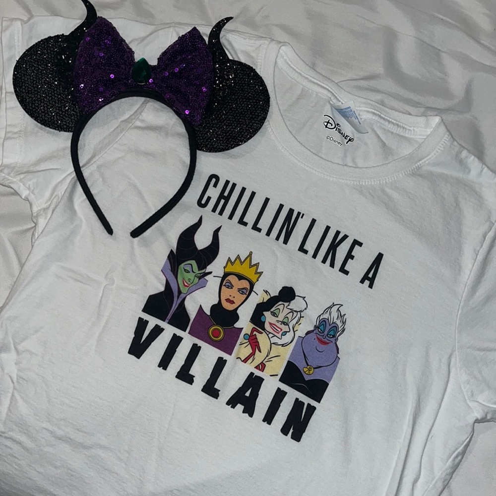 Disney shirt and Mickey ears